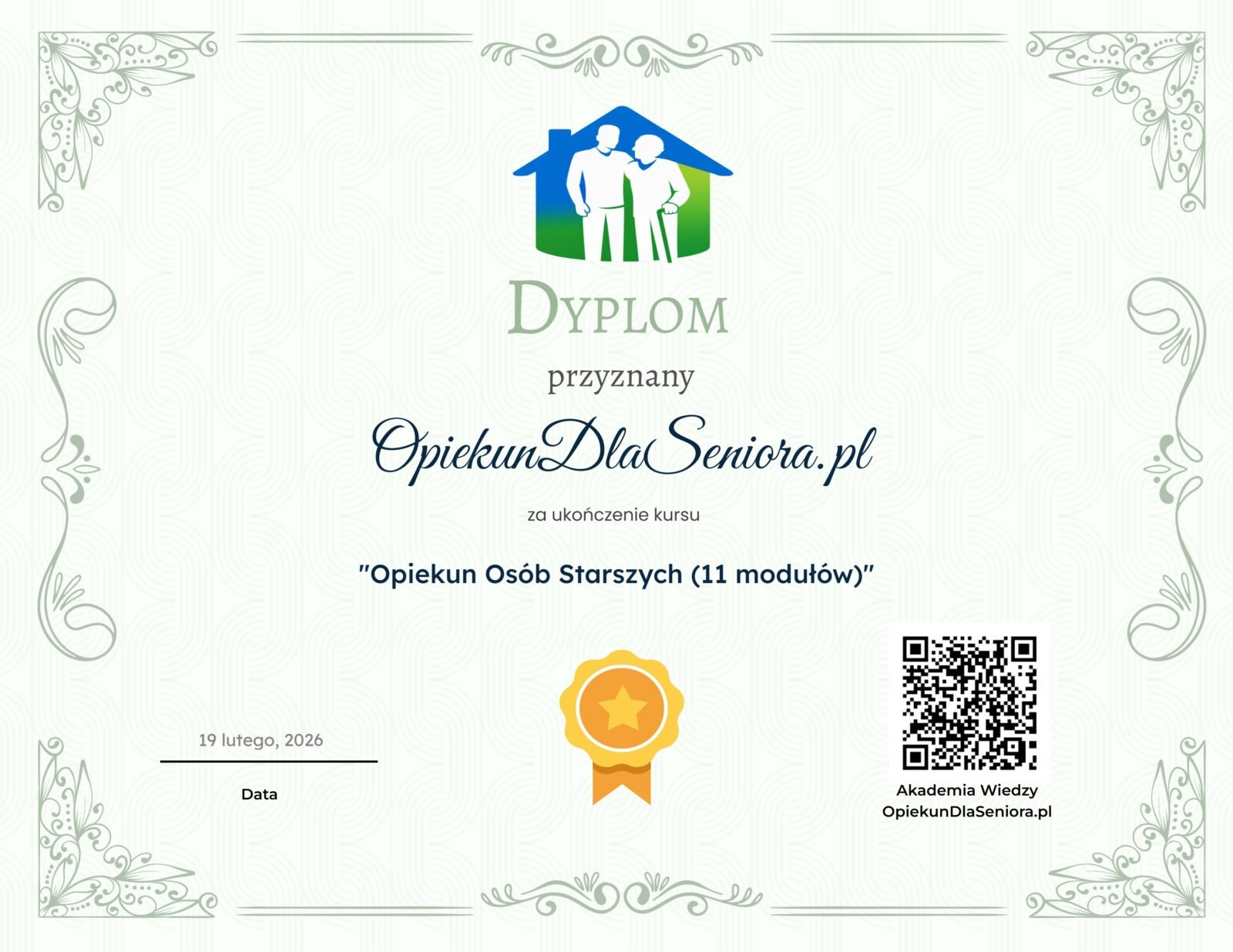 Akademia Wiedzy 9 Kurs opiekun osób starszych