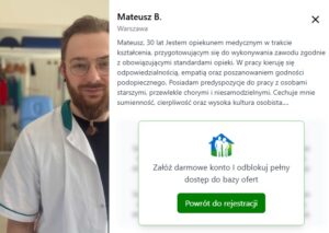 Login 6 Przykładowy profil opiekuna 1