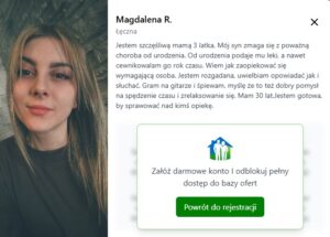 Login 5 Przykładowy profil opiekuna 2