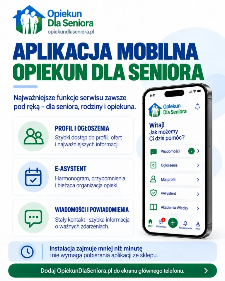 Read more about the article Aplikacja Mobilna OpiekunDlaSeniora.pl